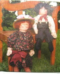8209 24'' COUNTRY CHARACTER BOY/GIRL DOLLS,CLOTHES  PATTERN